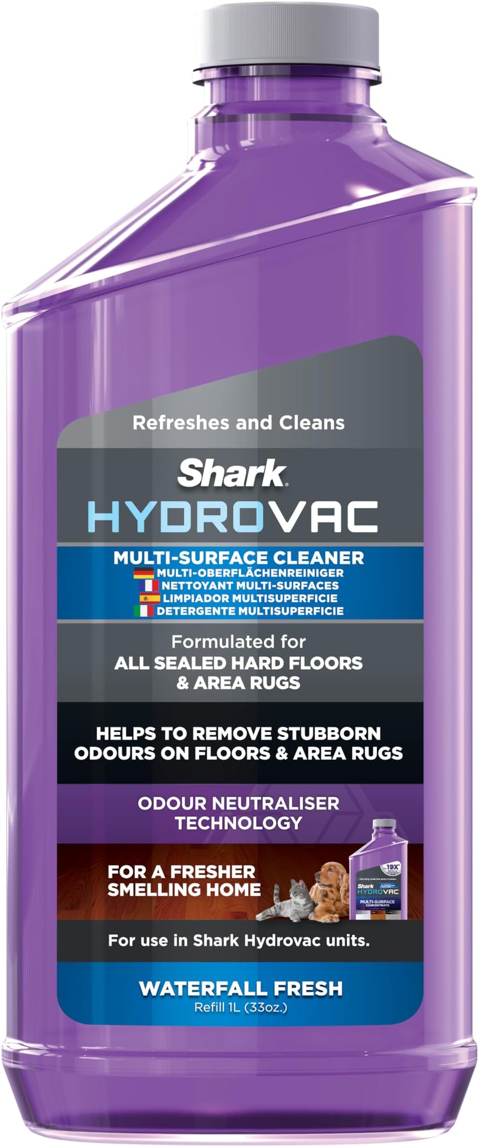 Shark HydroVac Multi-Surface Floor Cleaner Refill 1 Litre Odour Neutraliser