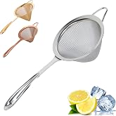 A Bar Above Fine Mesh Cocktail Strainer, 304 Conical Sieve, Silver Finish | Ergonomic Handle, Rustproof Bar Tool, For Double