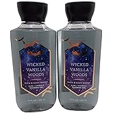 Bath & Body Works Signature Collection Shower Gel 10 Fl Oz 2 Pack (Wicked Vanilla Woods)