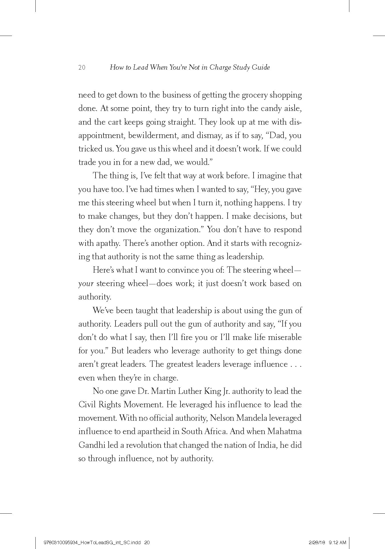 How to Lead When You're Not in Charge Study Guide: Leveraging Influence When You Lack Authority