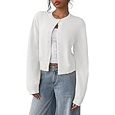 IWD Womens Cropped Cardigan Sweaters Knit Lightweight Crop Sweater Fall Outfits Trendy Open Front Clothes 2025