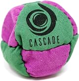 Cascade Pro 8 Panel Hacky Sack Footbag Freestyle Green Purple 55g view 2