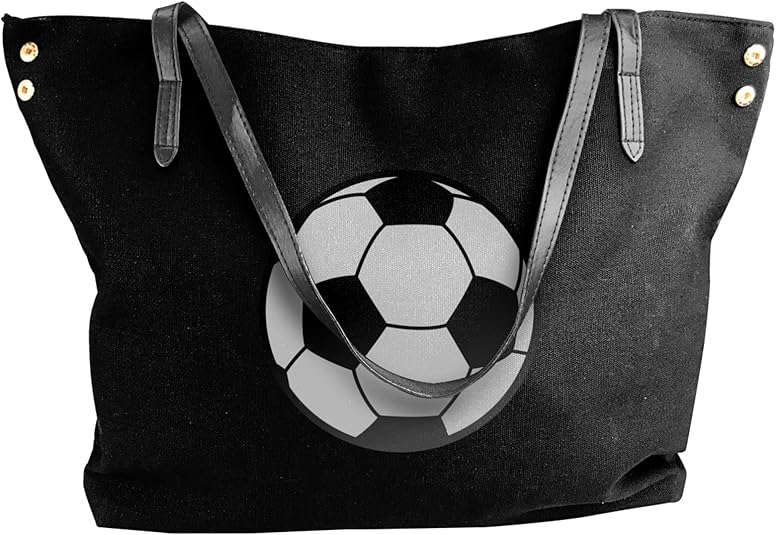 Soccer Ball Women'S Printing Canvas Shoulder Bag Handbags Tote Bag Travel Bags Shoes