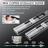 AOLISHENG 5 Pairs Soft Close Drawer Runners 300mm Heavy Duty 45kg Load view 4