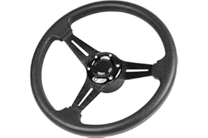 YEHICY 13.8"Marine Boat Steering Wheel with 3/4" Axle Marine Steering Wheel Adapter for Most Marine Boats,Vessels,Yachts,Seastar and Verad, etc