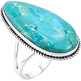 Turquoise Ring in Sterling Silver 925