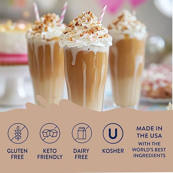 JORDAN’S SKINNY SYRUPS SUGAR FREE COFFEE SYRUP, CARAMEL PECAN FLAVOR DRINK MIX, ZERO CALORIE FLAVORING FOR CHAI LATTE, PROTEIN SHAKE, FOOD & MORE, GLUTEN FREE, KETO FRIENDLY, 25.4 FL OZ, 1 PACK
