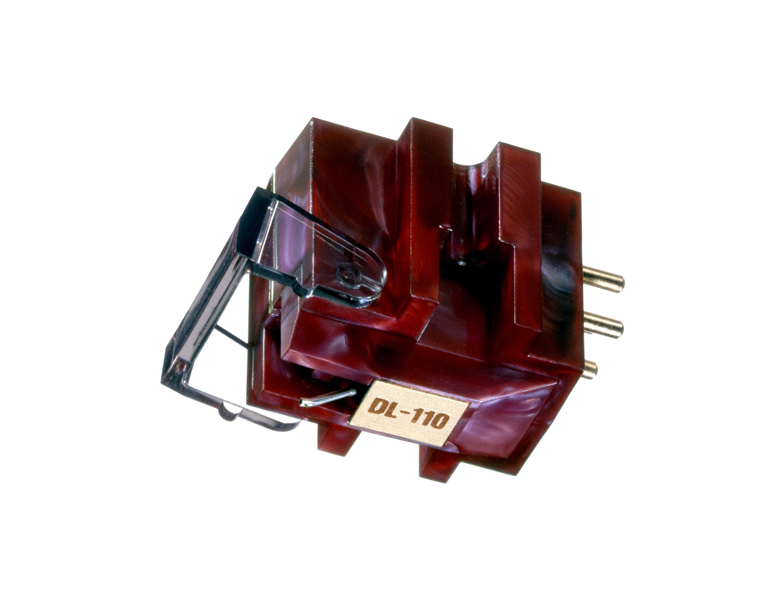 Denon DL-103R Moving Coil Turntable Cartridge, Including Record Player Needle/Stylus for Vinyl Player, High Output, 20Hz - 40,000Hz, 160 Ohms, 1.6mV Output - Red