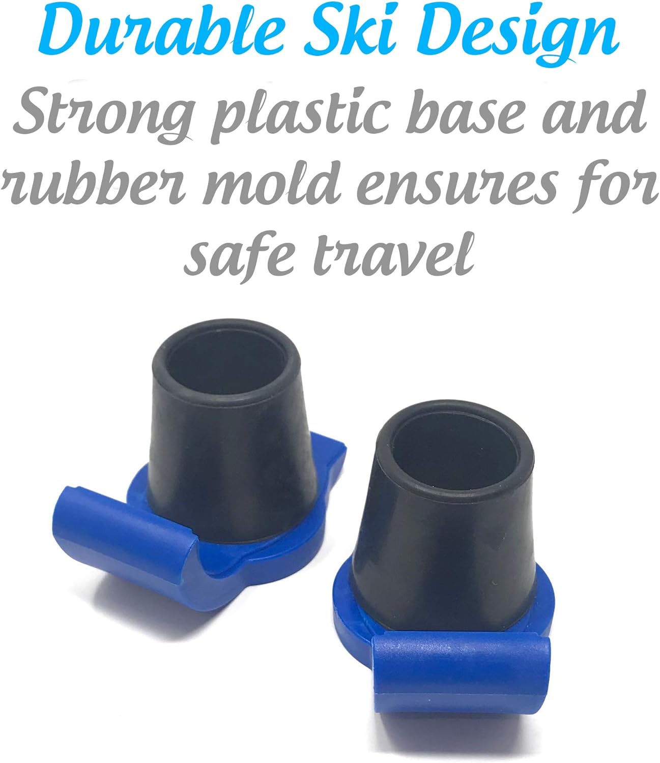 Universal 5" Walker Wheel Kit with Heavy Duty Ski Glides (Blue): Health & Personal Care