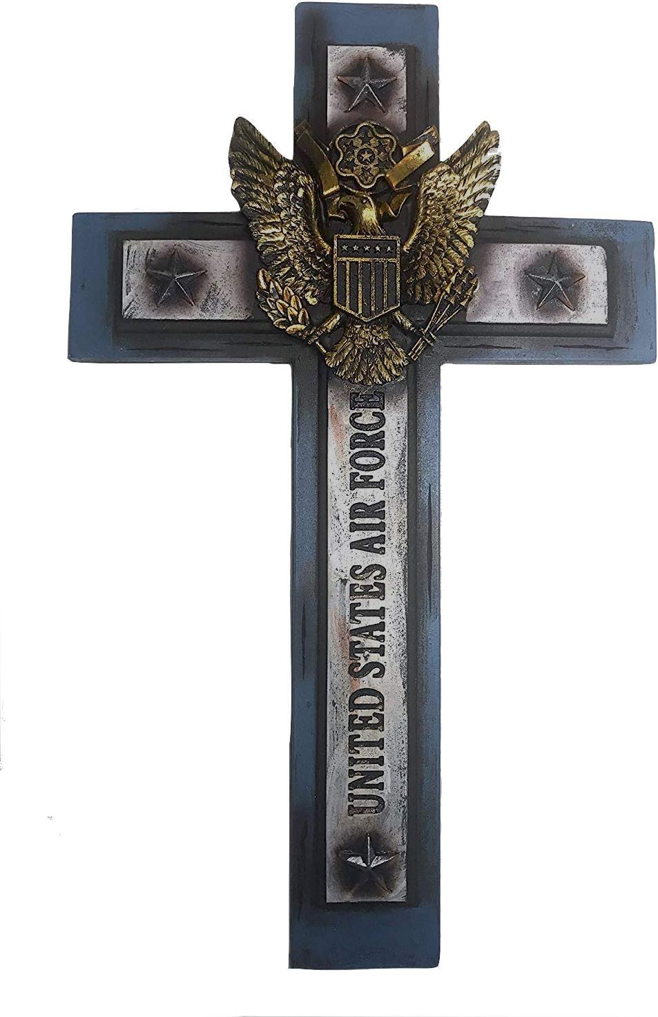 Polly House United States Airforce Cross 12"x 7" Military Wall Hanging Decor (RA4408)