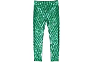 Frogwill Girls Mermaid Scale Leggings Fish Pants 3-11 Years