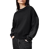 AllSaints womens Peggy Zip Sweatshirt