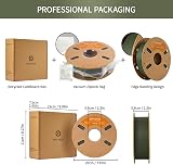 ERYONE Matte PLA Filament 1.75mm 1kg Matte Olive Green 0.03mm Tolerance view 6