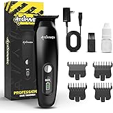 Artimaven Cordless Trimmer for Men, USB-C Charging, DLC Precision Blade, 150-Minute Runtime, Compact & Lightweight for Beard, Detail & Full-Body Grooming (Black Beard Trimmer)