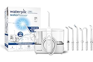 Waterpik ION Professional Water Flosser, Rechargeable and Portable for Teeth, Gums, Braces, 10 Settings, 7 Flossing Tips For 