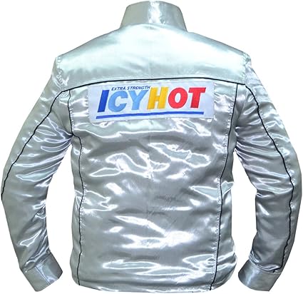 Fwl Kurt Russell Death Proof Stuntman Mike Jacket For Men In Satin 5xl Silver Amazon Co Uk Clothing