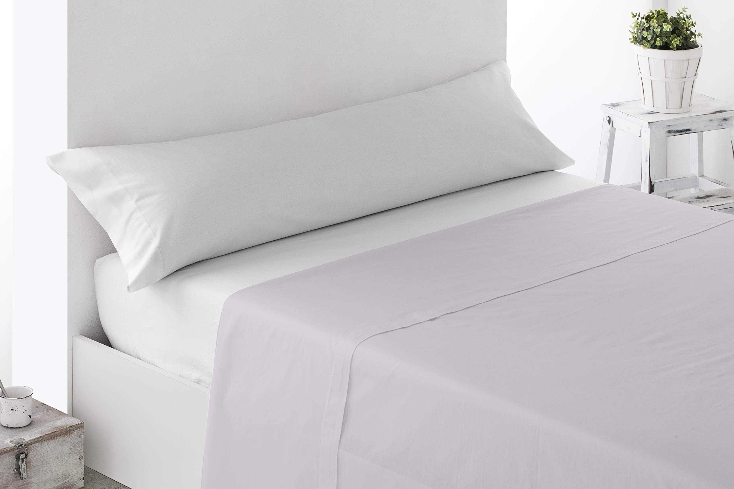 Miracle Home Soft and Comfortable Fitted Sheet 90 cm 50% Polyester Ecru