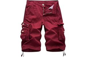 Cargo Shorts Men Classic Button-Fly Cotton Twill Short Pants Casual Multi-Pocket Outdoor Hiking Tactical Shorts