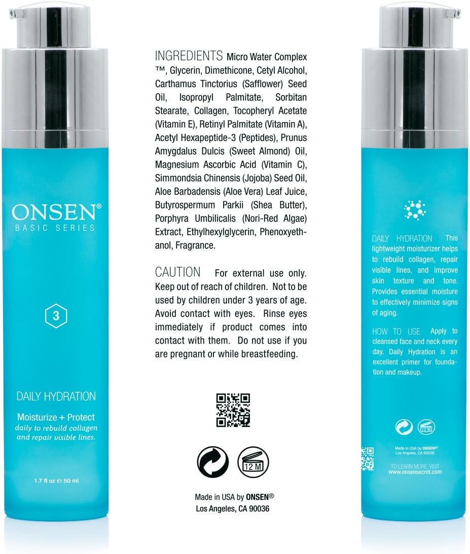 Onsen Secret Anti Aging Face Moisturizer Cream All Natural Skin Lotion Organic Daily Hydration - Image 4