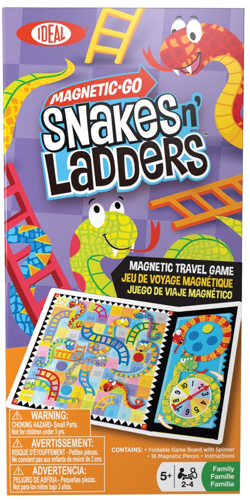 Ideal Go Snakes n' Ladders Board Game, & Felt