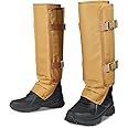 UIIHUNT Snake Gaiters, Waterproof Snake Chaps Snake Gaiter for Men Women, Adjustable Snake Bite Protection Snake Guards for Lower Legs, Snake Proof Gaiters for Hunting/Hiking/Farm Working