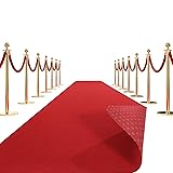 HOMBYS 350 GSM Red Carpet Runner for Party and