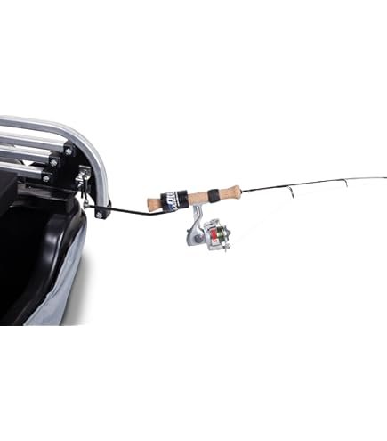 Support De Canne À Pêche Sur Glace - Noir Réglable