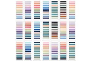 SIQUK 4200 Pieces Sticky Tabs for Annotating Books Tabs Morandi Sticky Flags Clear Transparent Page Markers Strip Page Flags Colored Tabs Writable and Repositionable Book Annotation Tabs