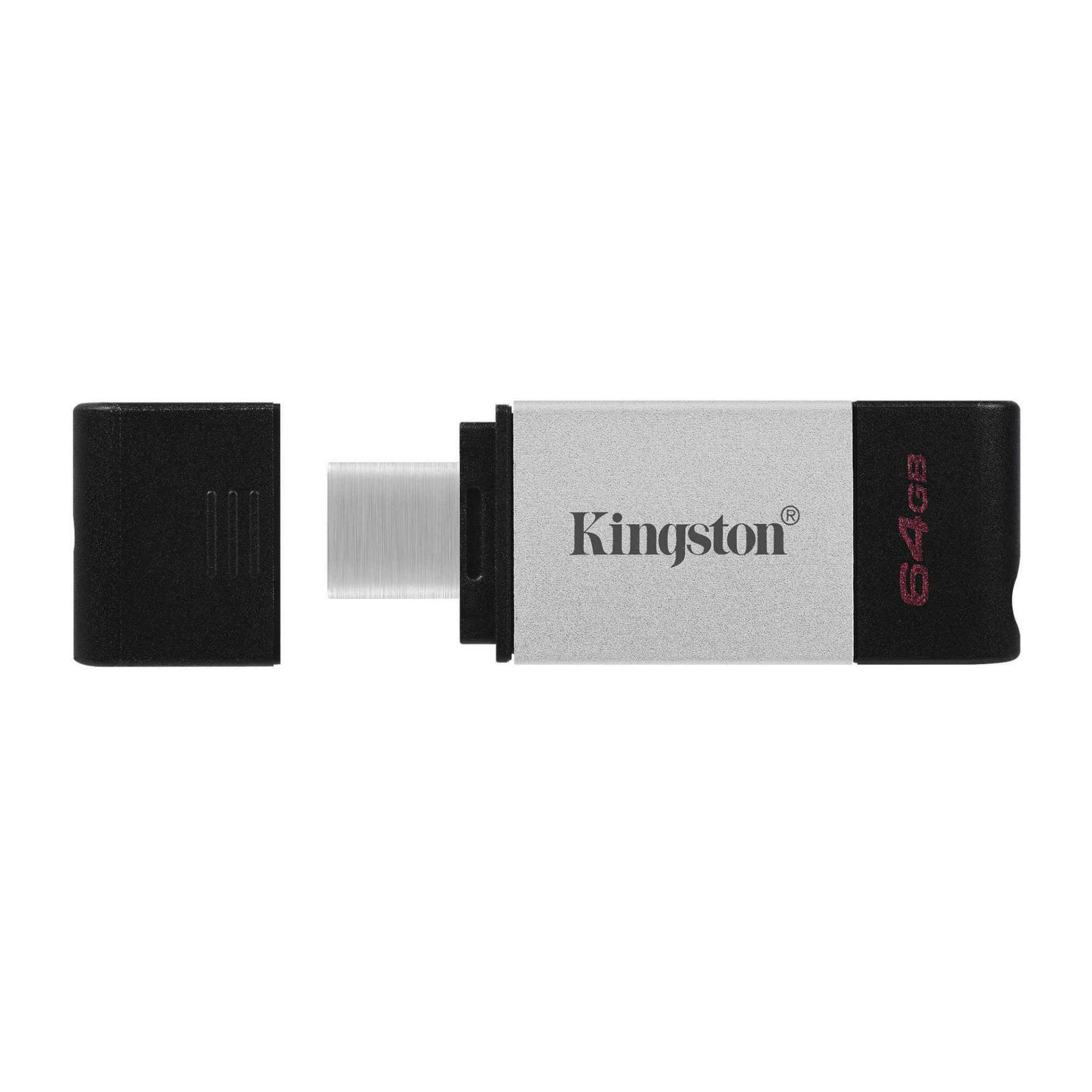 Kingston DataTraveler 80 64GB USB Type-C Flash Drive (DT80/64GB), Metal