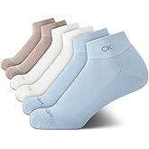 Calvin Klein Women's Quarter Socks - 6 Pack Cushioned Athletic Ankle Socks for Women - Women's Sports Socks (Size: 4-10)