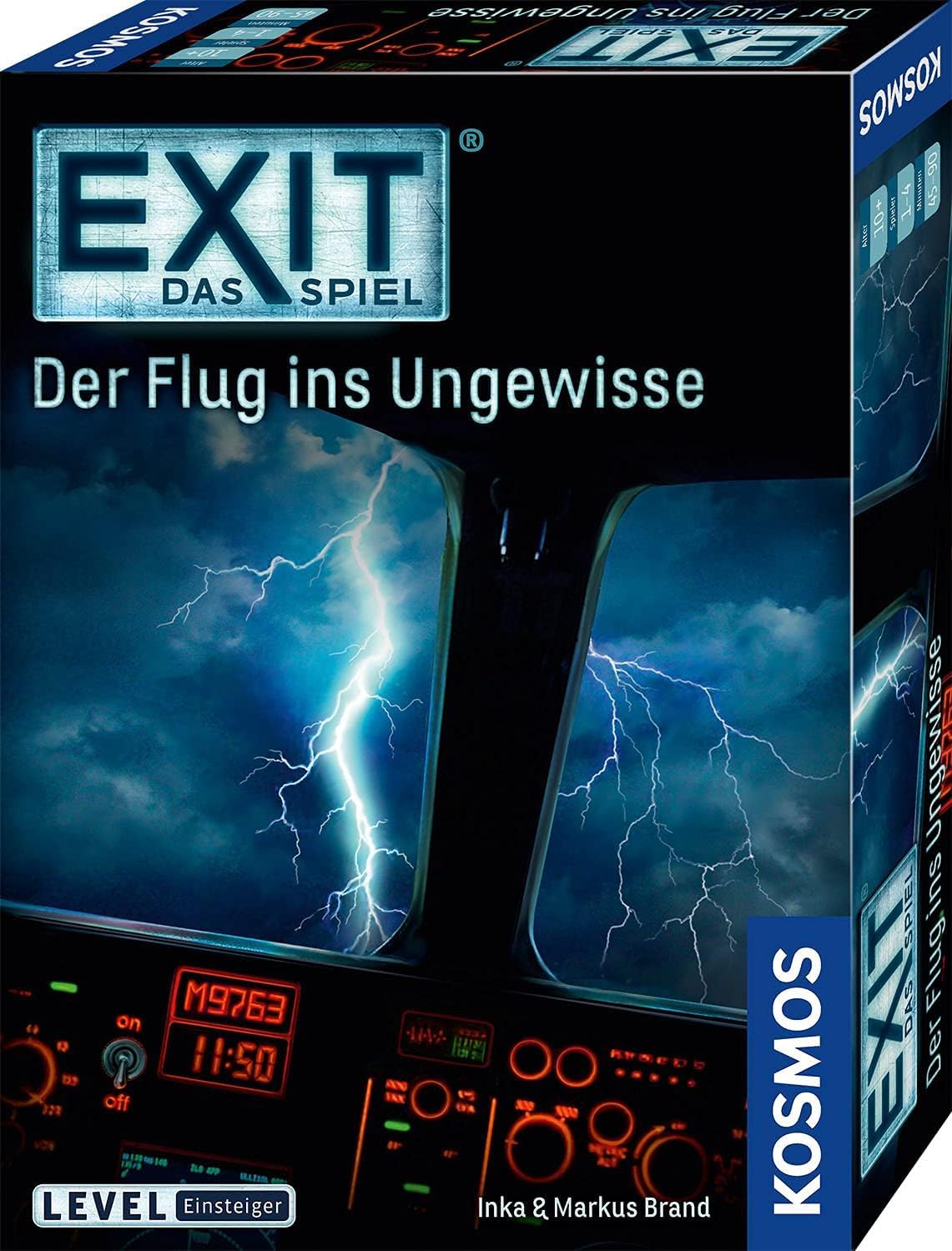 KOSMOS 691769 EXIT® - Das Spiel Der Flug ins Ungewisse, Level: Einsteiger, Escape Room Spiel, EXIT Game für 1–4 Spieler ab 10 Jahren, einmaliges Gesellschaftsspiel