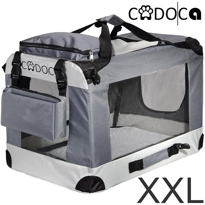CADOCA Hundetransportbox Faltbar Hunde Box Transport Tierbox Tier Tiere Tragbar Auswahl