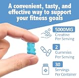 Aoruilia Creatine Gummies 5000mg 60 Vegan Blueberry Pre-Workout view 8