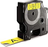 DYMO D1 Labels Black on Yellow Tape 19 mm x 7 m for LabelManager view 7