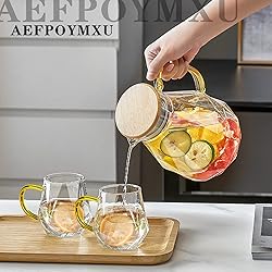 AEFPOYMXU 10 oz Clear Glass Espresso Cups Set of 2