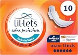 Lil-Lets Extra Protection Maxi Pads with Wings 10 Pack