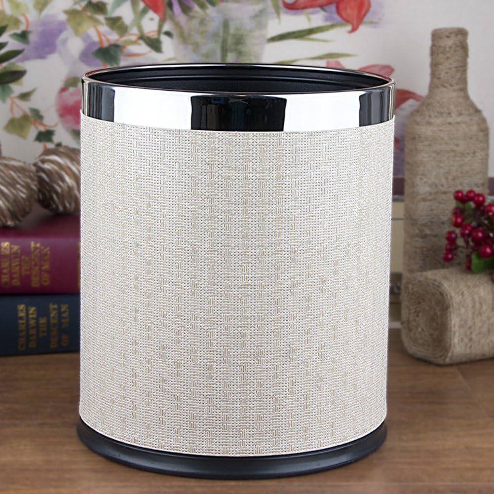 PEIISFUGB Office trash creative trash bin hotel room trash bin double simple trash can-X