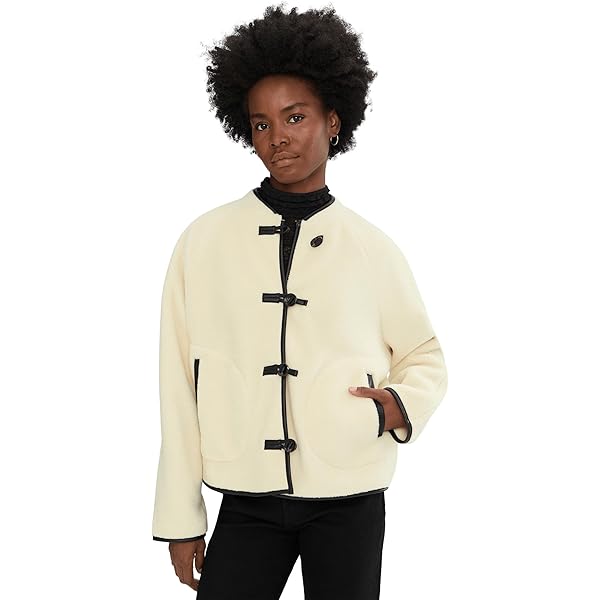Amazon.com: MWL by Madewell Women's Drapey Sherpa Buick Jacket