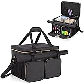 Trunab Board Game Bag, Portable Padded Game Storage Tote Bag for Most Board Games, Card Games, with Multiple Accessory Pocket