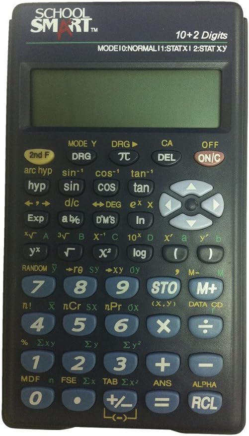 School Smart Scientific Calculator, 3 x 1/4 x 51/8 Inches