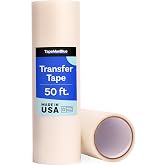 TapeManBlue Clear Transfer Tape for Vinyl, 12" x 50' Roll, Made in America, Premium Vinyl Transfer Tape for Crafts, Decals, and Letters
