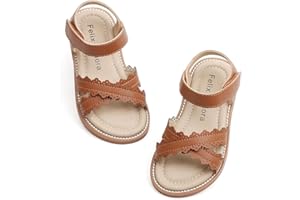 Felix & Flora Toddler Girl Sandals - Little Girl Easter Summer Dress Shoes Lightweight Open Toe Beach Holiday.