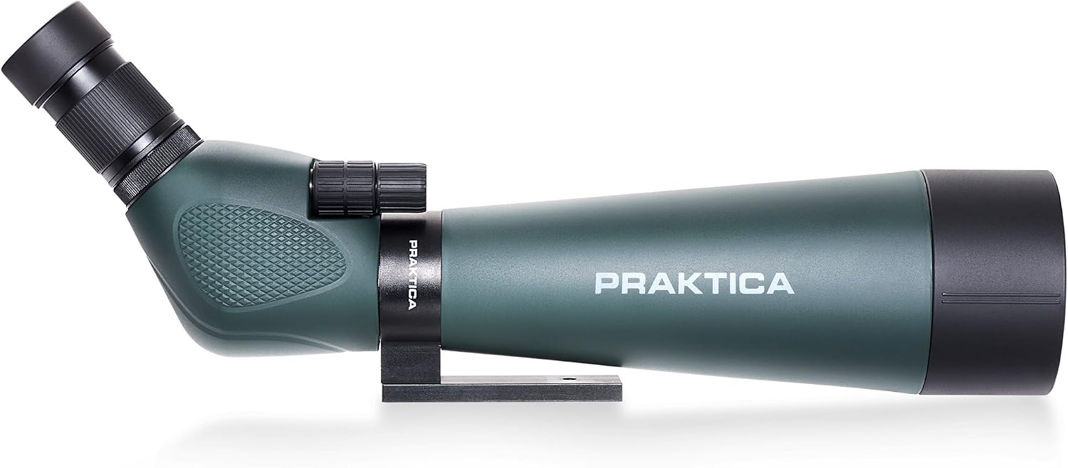 Praktica 20-60 x 80mm FMC Highlander Angled Spotting Scope with Tripod - Green, PRA120, 20-60x80mm