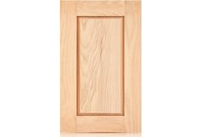 Memorywuu Unfinished Oak Kitchen Cabinet Door Replacement Shaker Cabinet Doors Bathroom Vanity Replacement Doors for Kitchen, Bathroom, Closet (14.75'' W X 22.5'' H)