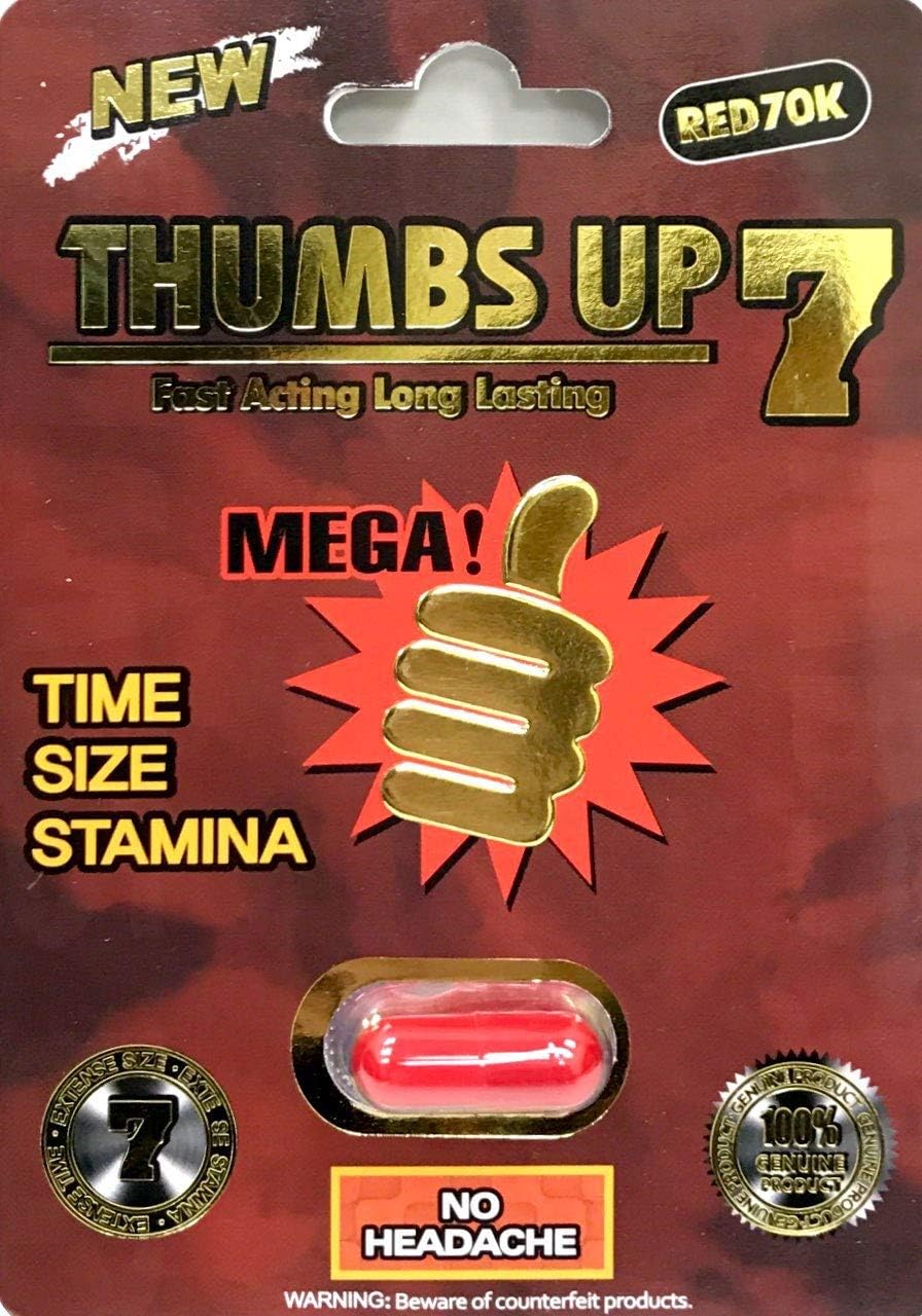 Thumbs Up 7 70K 24Pills in The Box Red Male Enhancing Natural Performance Pill The New Most Effective Natural Amplifier for Performance, Energy, and Endurance (RED(24PILLS)): Health & Personal Care