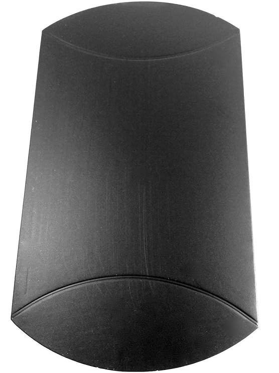 BEAUTIFUL LARGE MATT FINISH BLACK PILLOW BOXES PACK OF 12 FOR