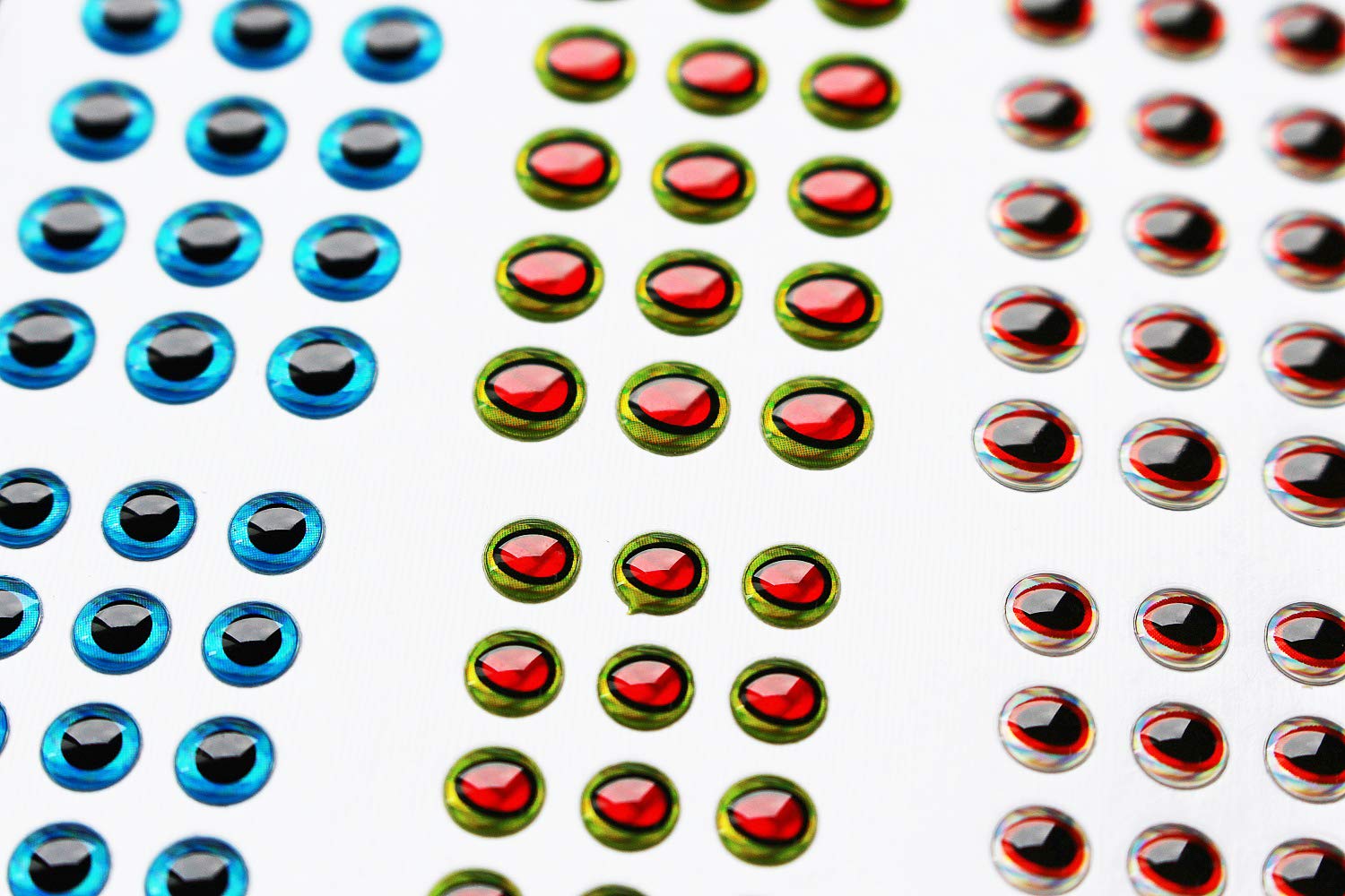 枚 1 リアルなホログラフィックdiy カード2枚 Card 366 Each フライフィッシングルアー 人工目結び素材 3d 4サイズ Assorted 魚の目 B07gldpqkh Tigofly タイイング道具 正規品