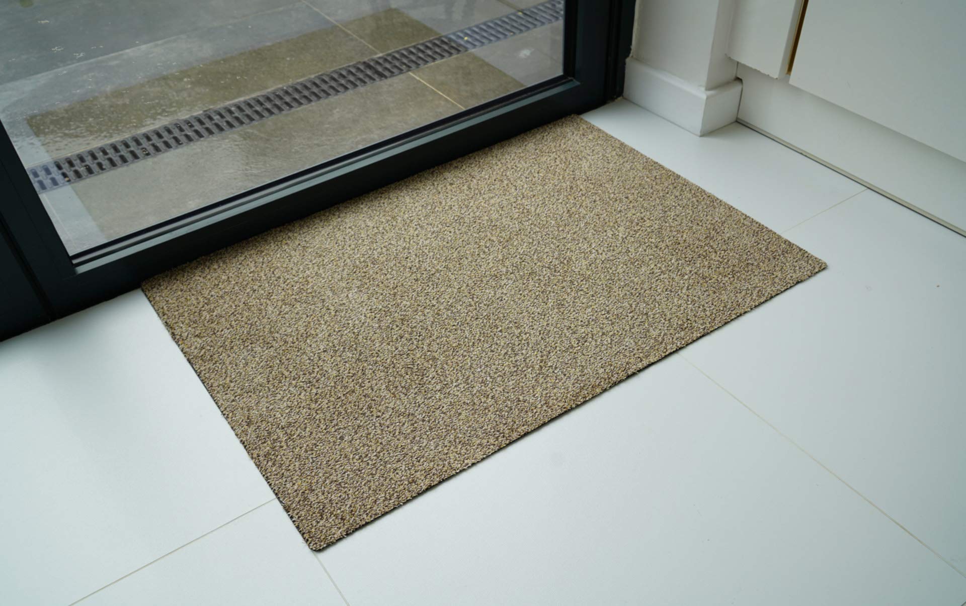 Serdim Rugs Non Slip Tufted Heavy use Door Entrance Absorbent Mats, Beige, 50 x 80 cm(1'8" x 2'7")