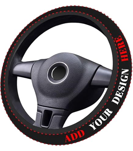 Funda De Volante De Cuero Napa Para Honda - Personalizada, Color Rojo, Antideslizante, Con Regalos Incluidos