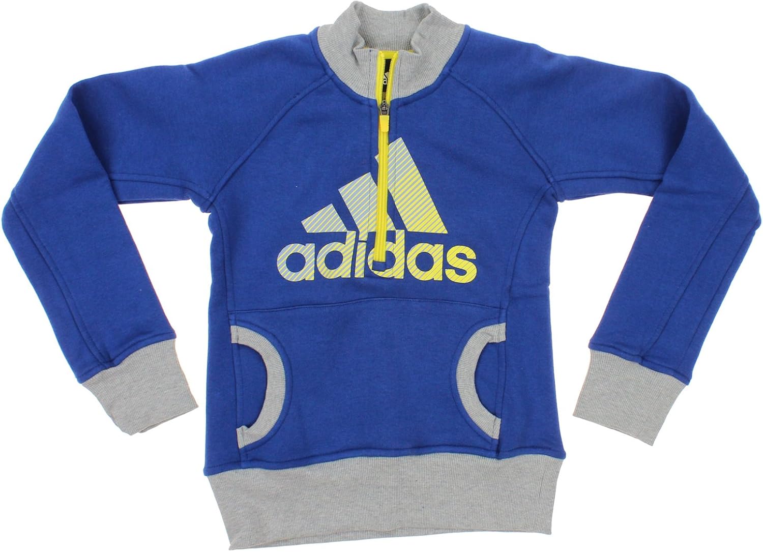 adidas Youth Big Girls Cotton Fleece Graphic Pullover Sweater: Clothing